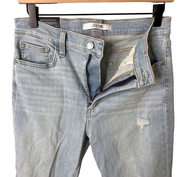 Joes High Rise Straight Jeans Ankle Length Light Wash Size 29 Distressed - Picture 3 of 8